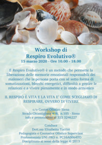 15 marzo 2020 - Workshop Respiro Evolutivo